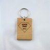 Porte-clé  Collection "Super Prof" Merisier