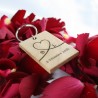 Porte-clé Couple Initiales personnalisé Poirier